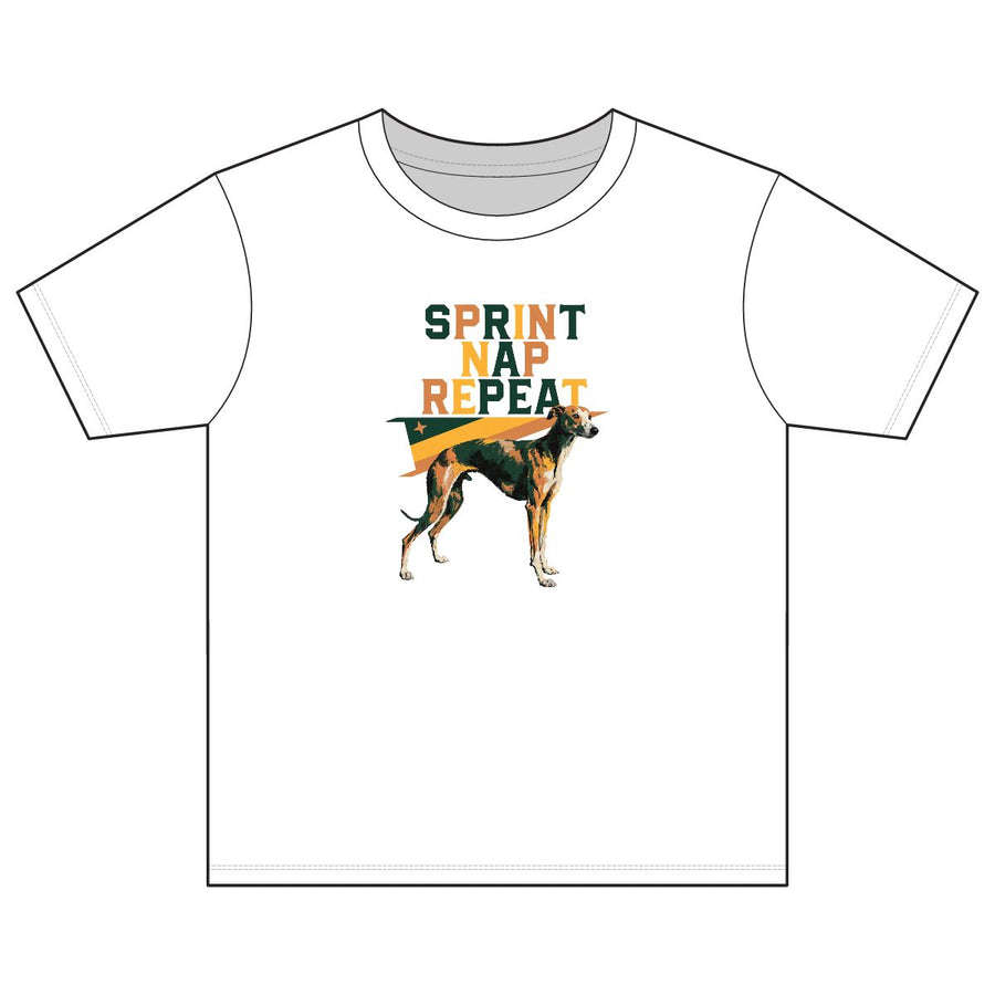 Whippet 'Sprint Nap Repeat' Youth Tee