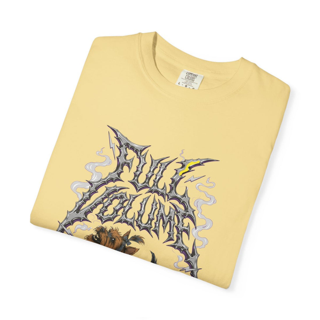 Butter — Folded | Yorkshire Terrier 'Full Volume' Garment-Dyed Tee