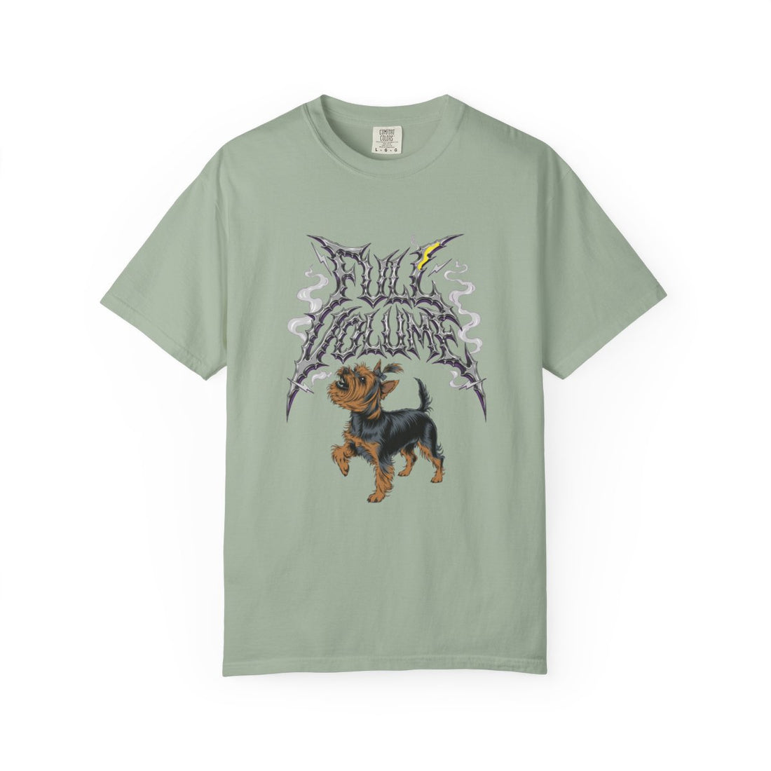 Bay — Front | Yorkshire Terrier 'Full Volume' Garment-Dyed Tee