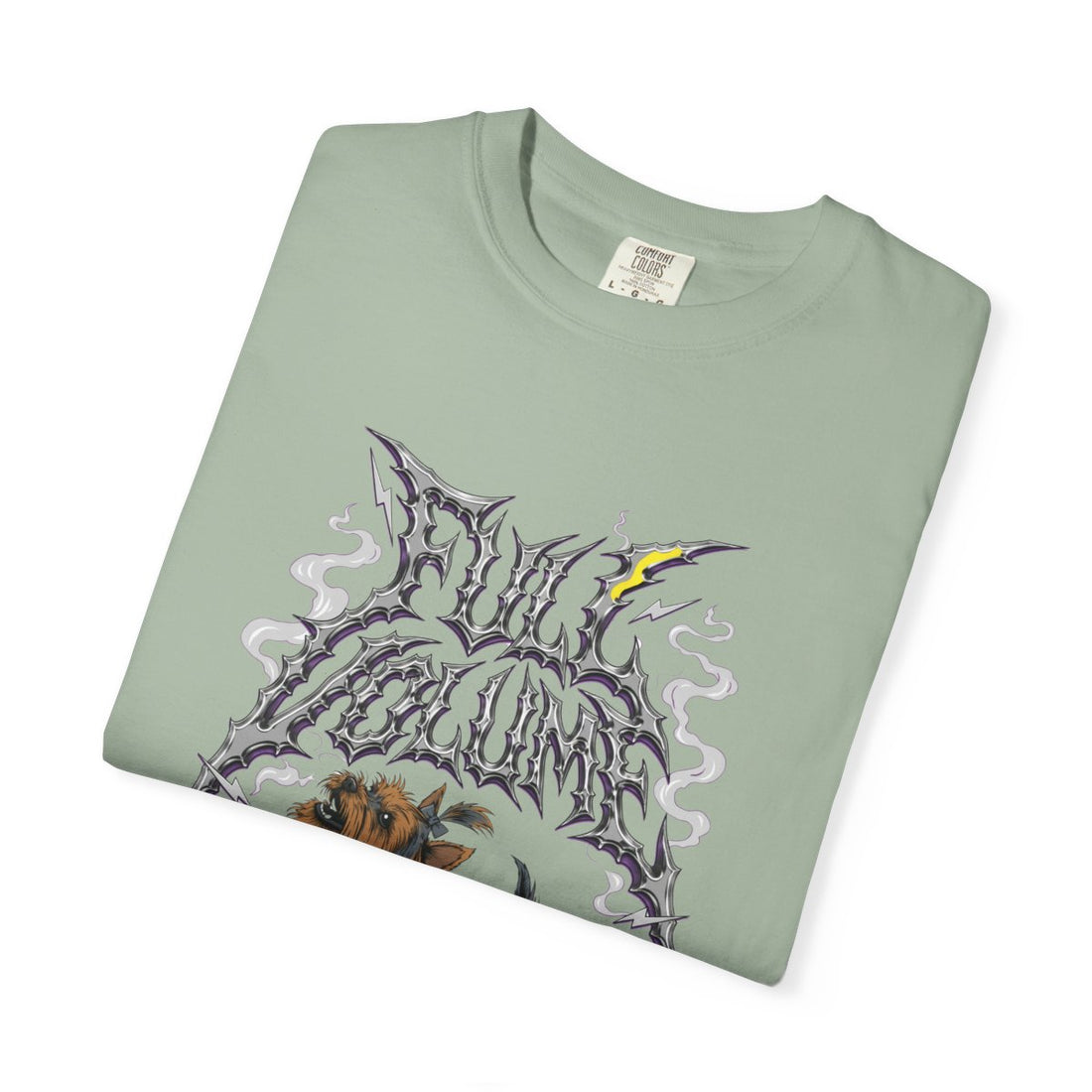 Bay — Folded | Yorkshire Terrier 'Full Volume' Garment-Dyed Tee