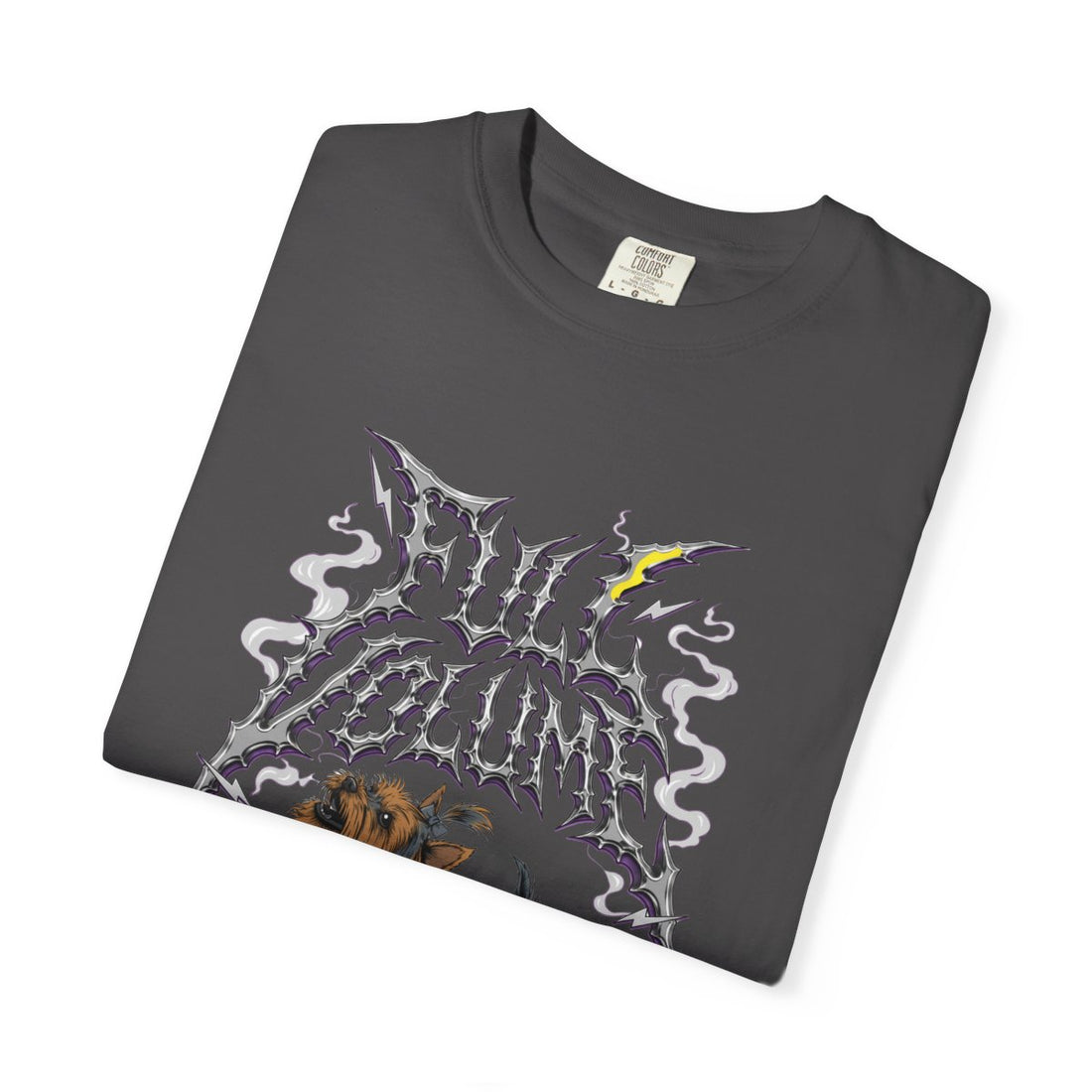 Graphite — Folded | Yorkshire Terrier 'Full Volume' Garment-Dyed Tee