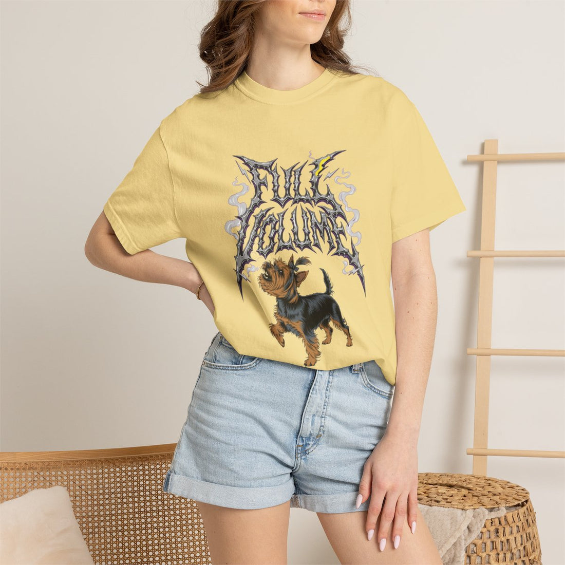 Butter — Lifestyle | Yorkshire Terrier 'Full Volume' Garment-Dyed Tee