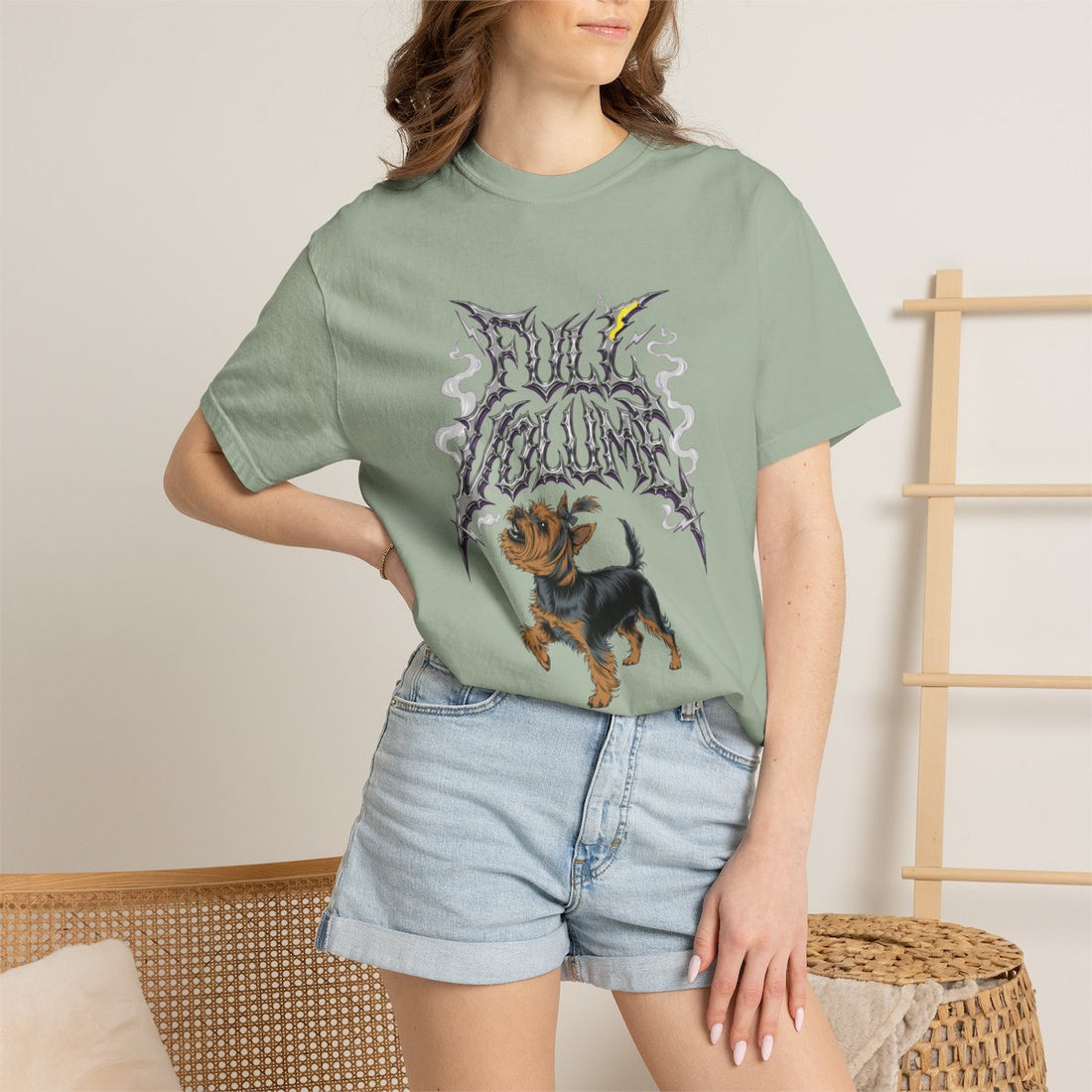 Bay — Lifestyle | Yorkshire Terrier 'Full Volume' Garment-Dyed Tee