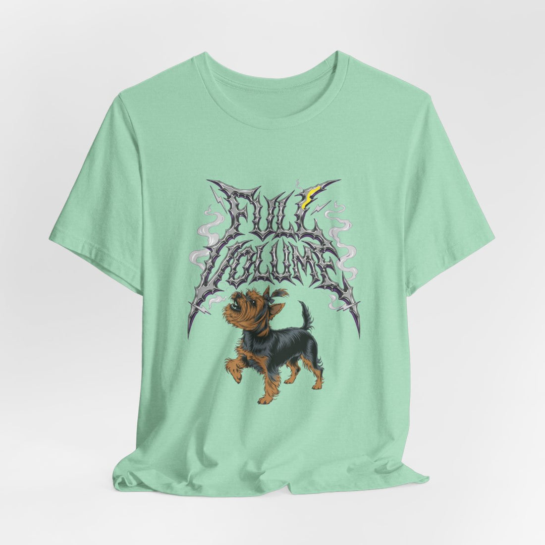 Heather Mint — Hanging | Yorkshire Terrier 'Full Volume' Tee
