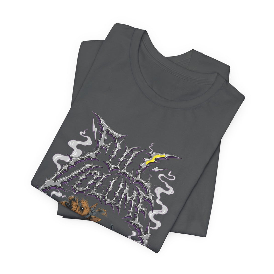 Asphalt — Folded | Yorkshire Terrier 'Full Volume' Tee