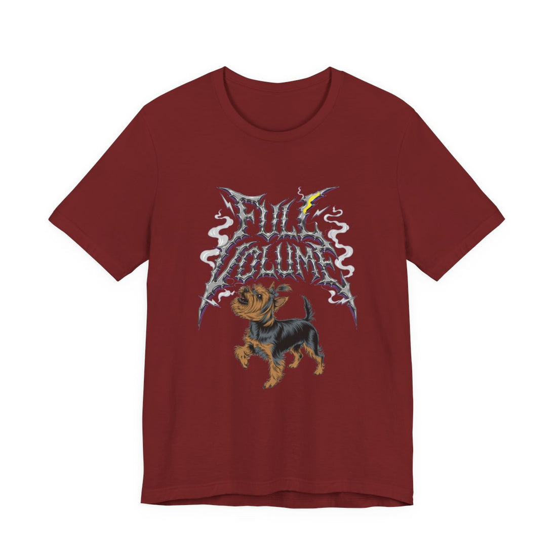 Cardinal — Front | Yorkshire Terrier 'Full Volume' Tee