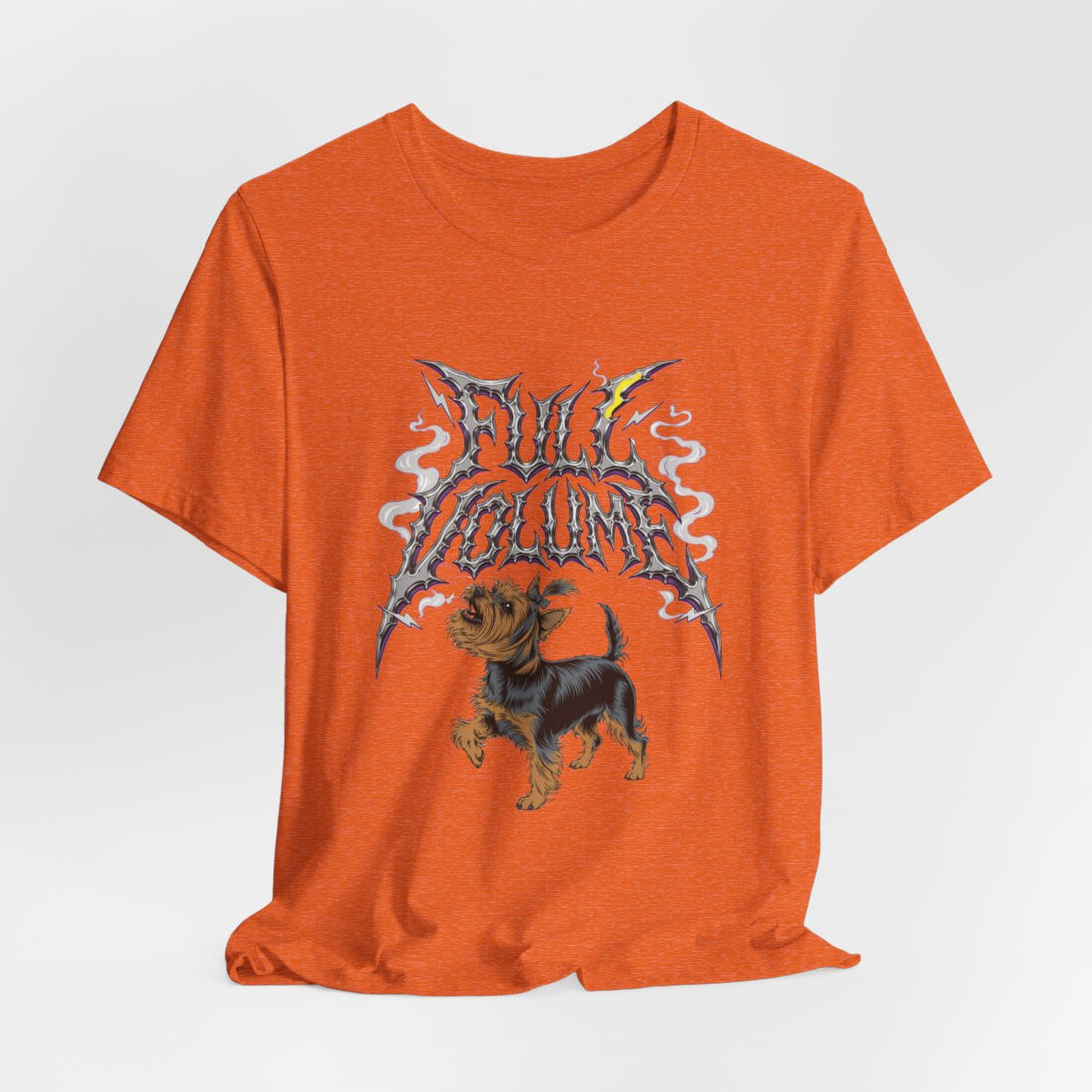 Heather Orange — Hanging | Yorkshire Terrier 'Full Volume' Tee