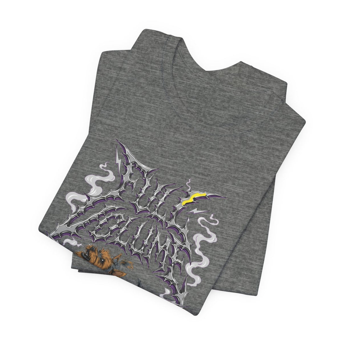 Deep Heather — Folded | Yorkshire Terrier 'Full Volume' Tee