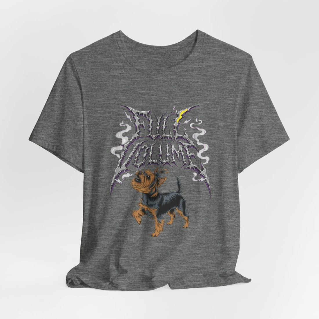 Deep Heather — Hanging | Yorkshire Terrier 'Full Volume' Tee