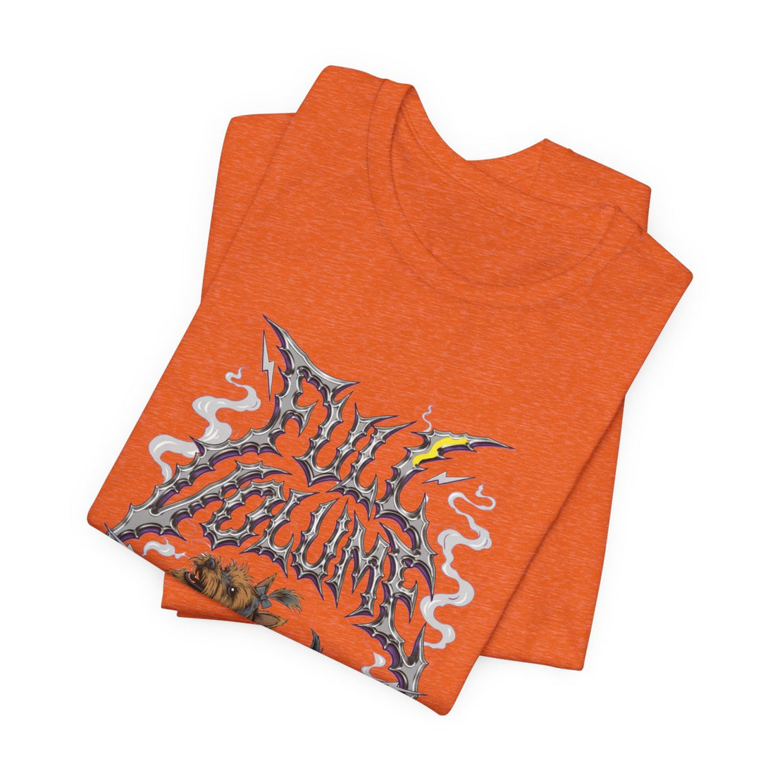 Heather Orange — Folded | Yorkshire Terrier 'Full Volume' Tee