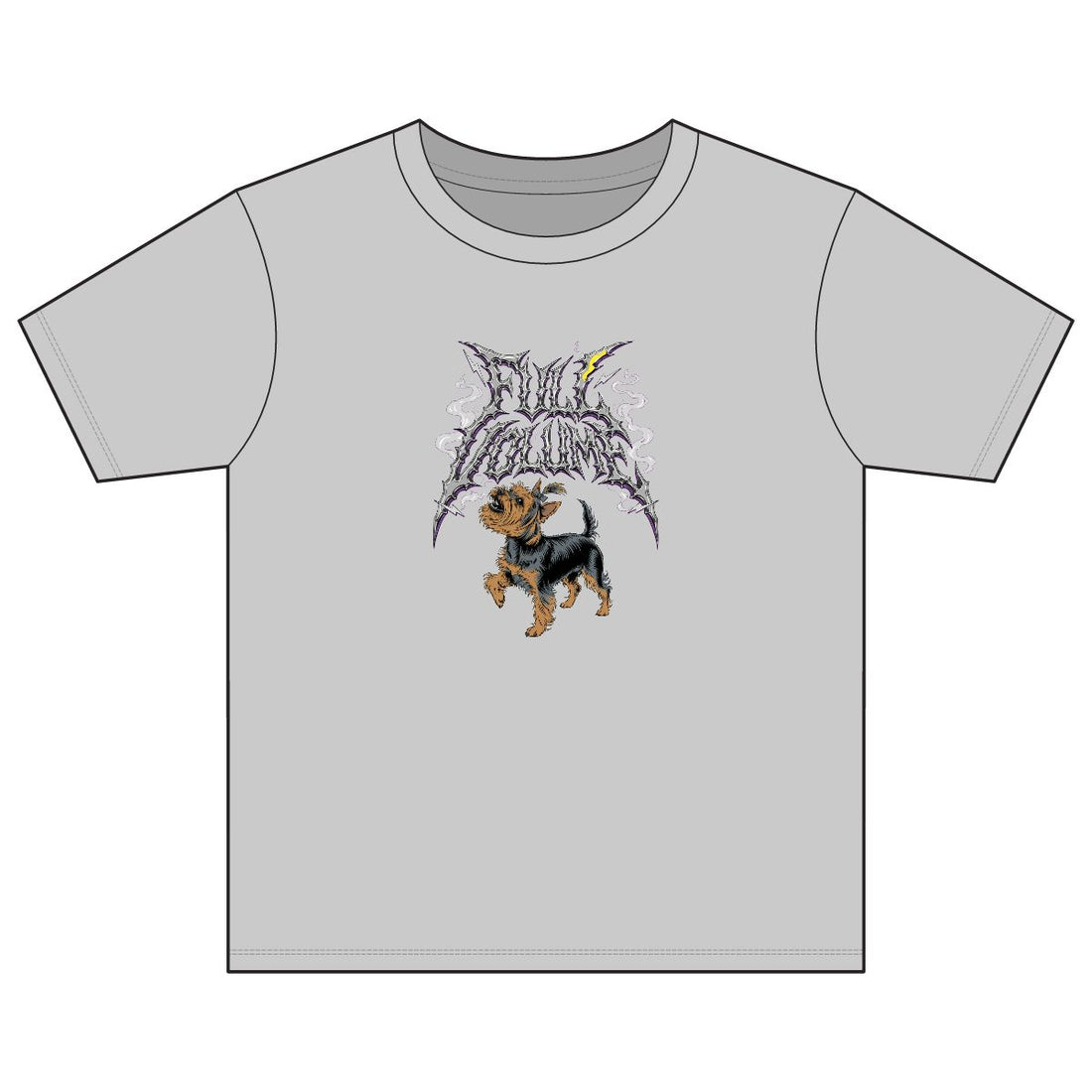 Sport Grey — Front | Yorkshire Terrier 'Full Volume' Youth Tee
